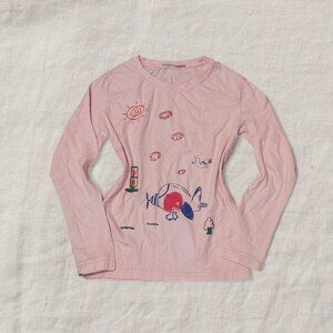 Vintage Japanese Kidcore Pastel Long Sleeved Top